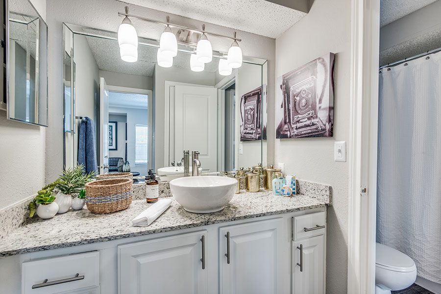 Luxury style bathroom with Vessel sink